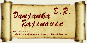 Damjanka Rajinović vizit kartica